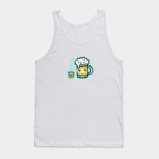 Shot and Beer Aqua Tank Top